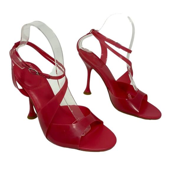 Marc Fisher Claudie Pink Strappy Jelly Sandal Size 7.5 NWT $130 MSRP - Picture 3 of 7